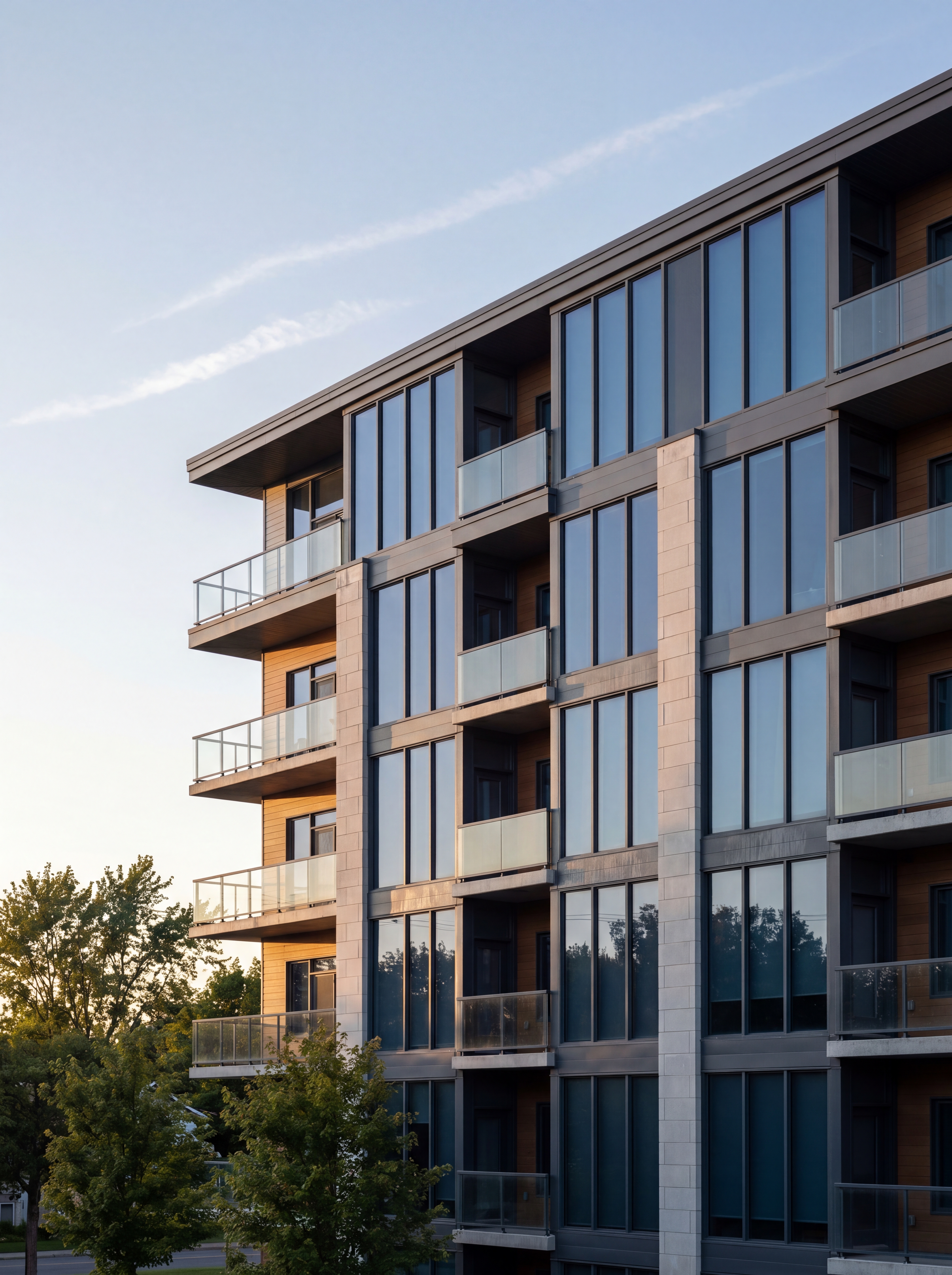 Condo résidentiel à Jonquière — vitres teintées